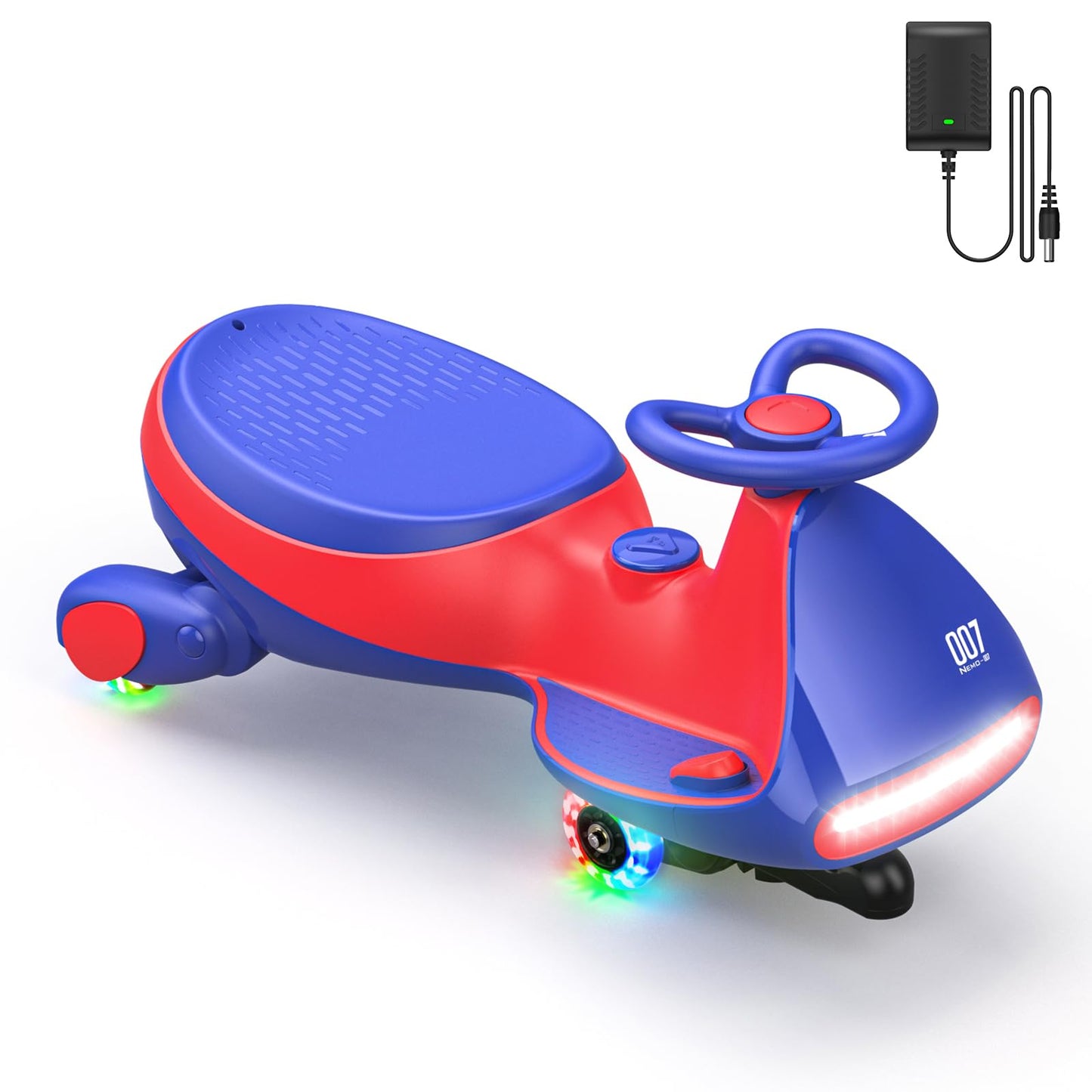 N7 Pro Electric Wiggle Car | CyberWiggle 2-in-1, 4 Mph, Bluetooth & Flashing Wheels