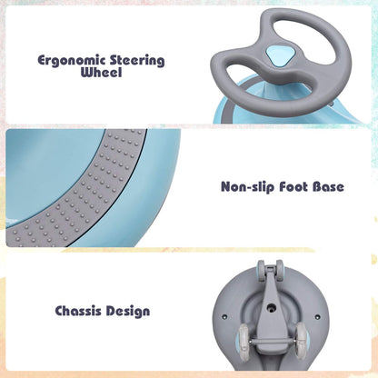 Kids Wiggle Swing Car | LED Flashing Wheels, No Power Needed